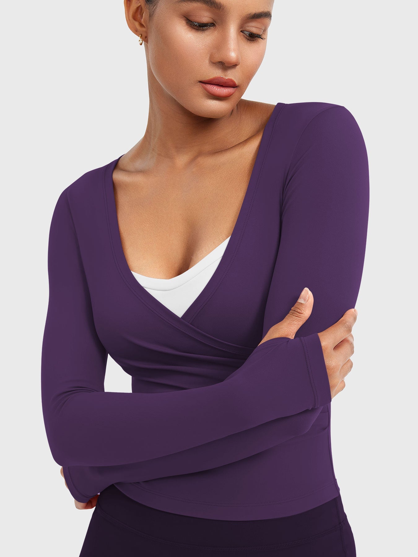 Vorti Minniy V Neck Long Sleeve Top