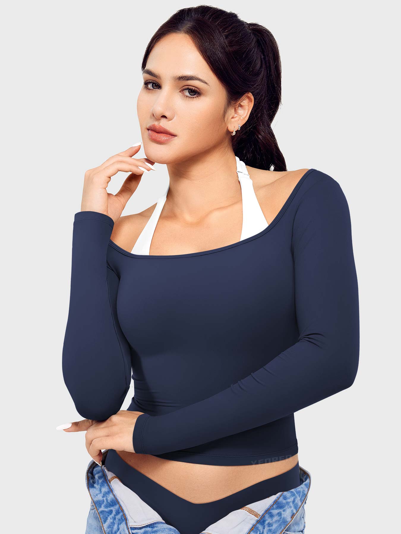 Vorti Arleney Square Neck Long Sleeve