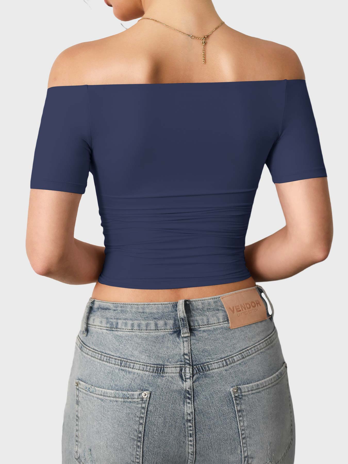 Vorti Luzlie Off Shoulder Short Sleeves