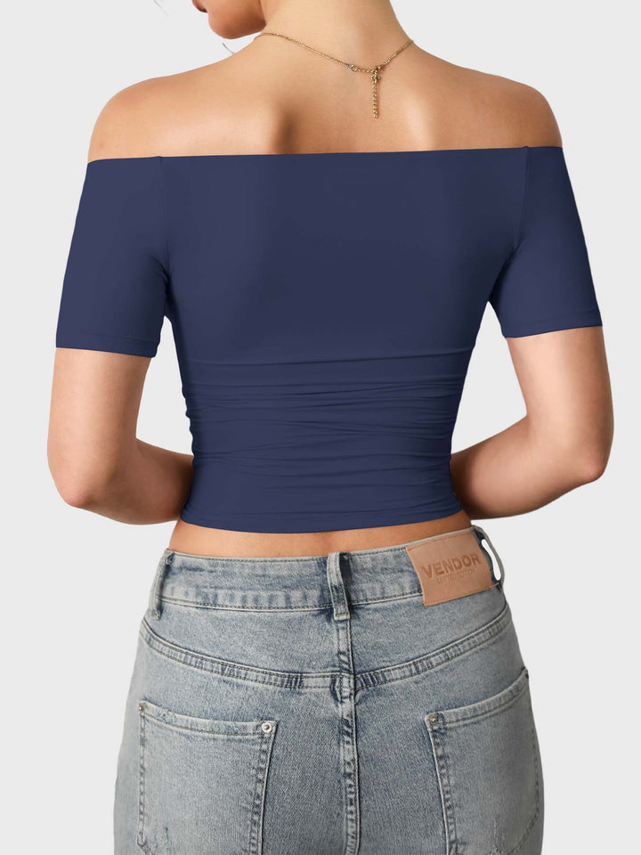 Vorti Luzlie Off Shoulder Short Sleeves