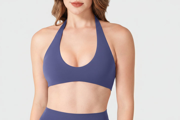 Vorti Laarni Halter Backless Sports Bra