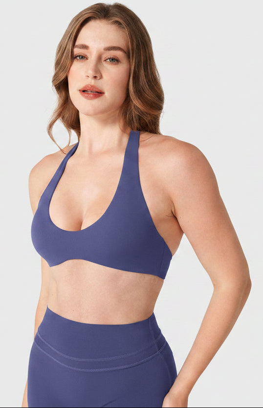 Vorti Laarni Halter Backless Sports Bra