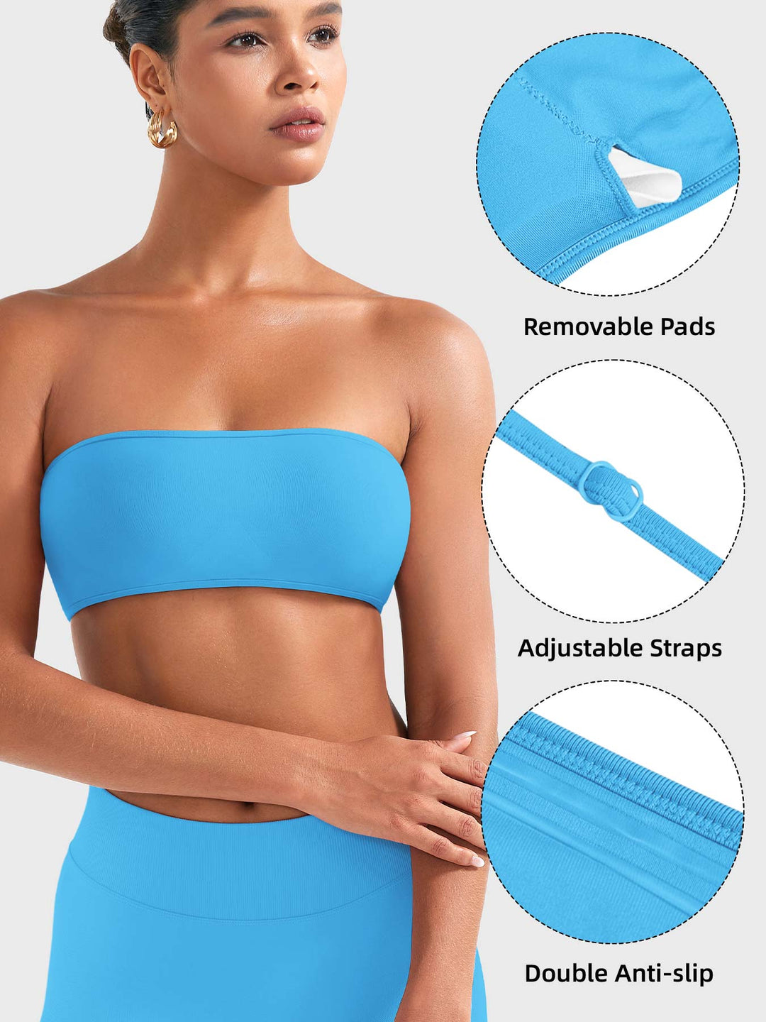 Vorti Alvna SoftHue Bandeau Sports Bra