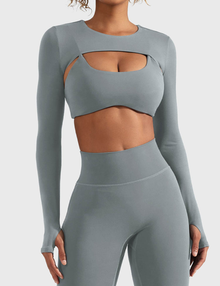 Vorti Crissy Long Sleeve Bolero Shrug