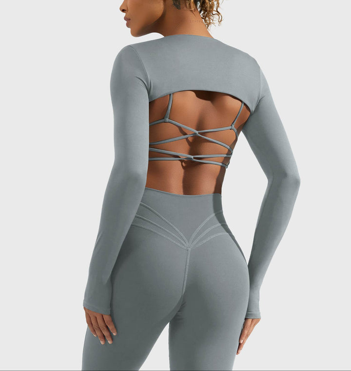Vorti Crissy Long Sleeve Bolero Shrug