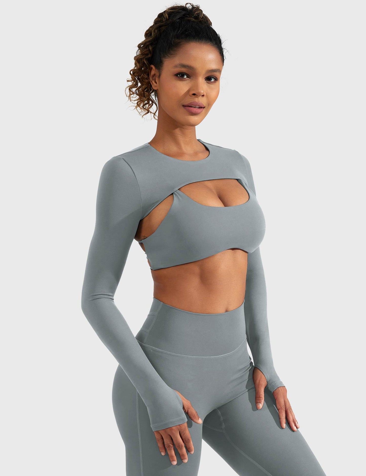 Vorti Crissy Long Sleeve Bolero Shrug