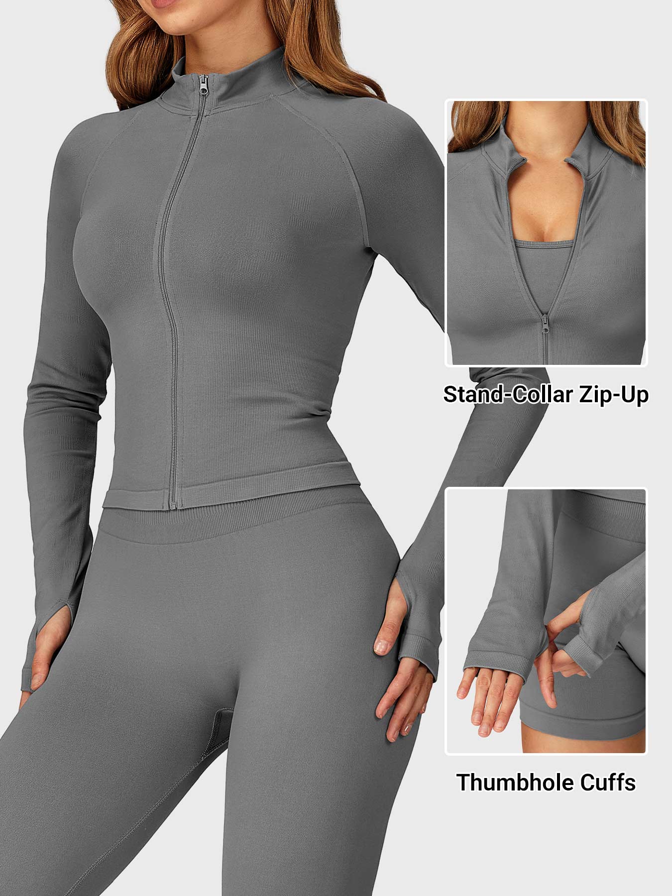 Vorti Alina Seamless Zip Up Jacket