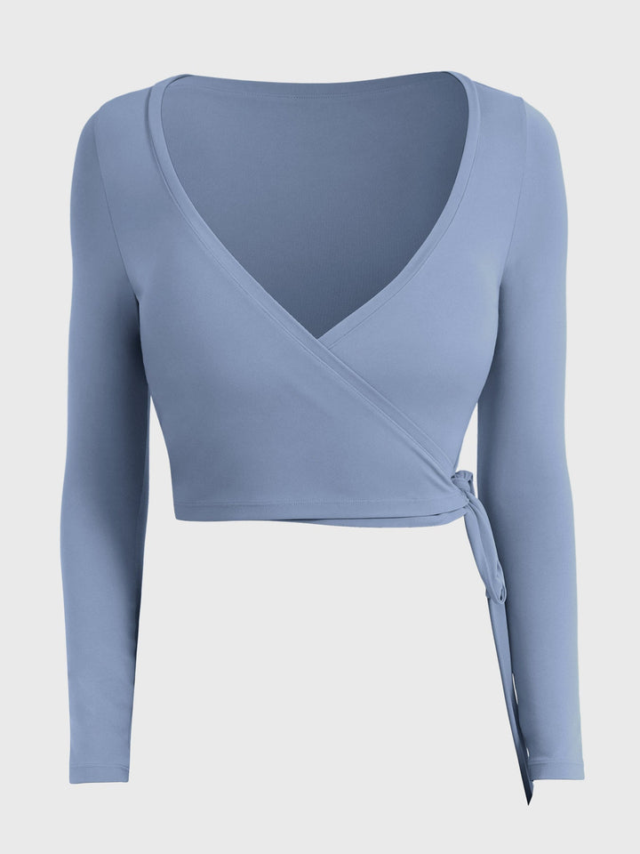 Vorti Michelie Long Sleeve Ballet Wrap Top