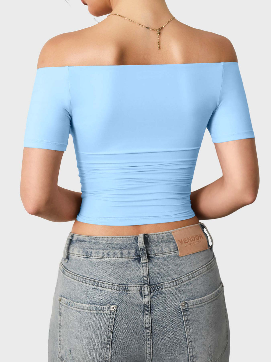Vorti Luzlie Off Shoulder Short Sleeves