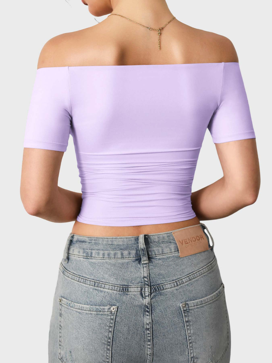 Vorti Luzlie Off Shoulder Short Sleeves