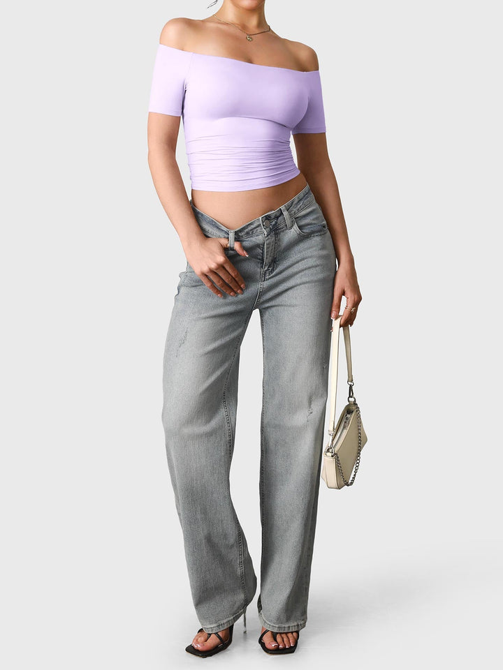 Vorti Luzlie Off Shoulder Short Sleeves