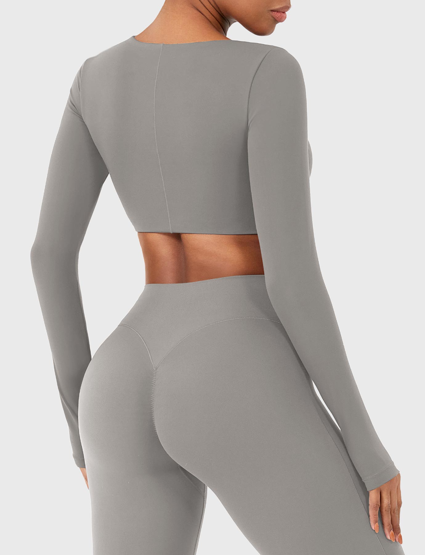 Vorti Agantha Ruched Long Sleeve Top