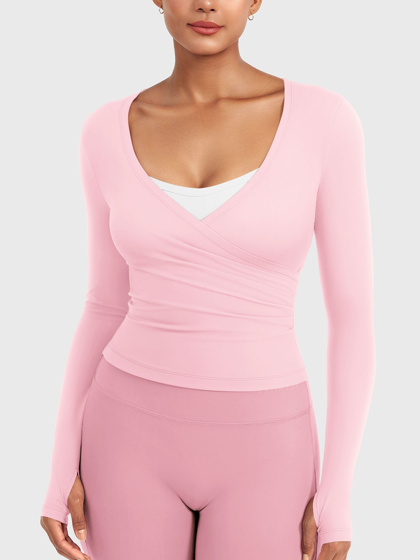Vorti Minniy V Neck Long Sleeve Top