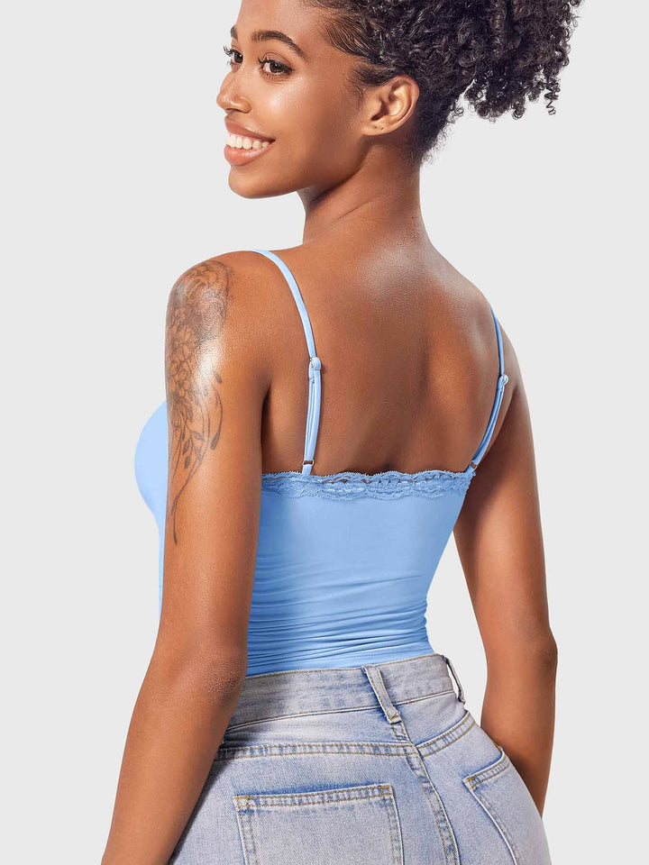 Vorti Annabely Square Neck Lace Tank