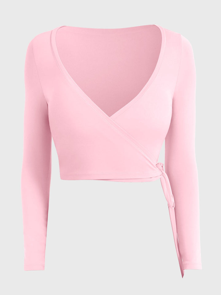 Vorti Michelie Long Sleeve Ballet Wrap Top