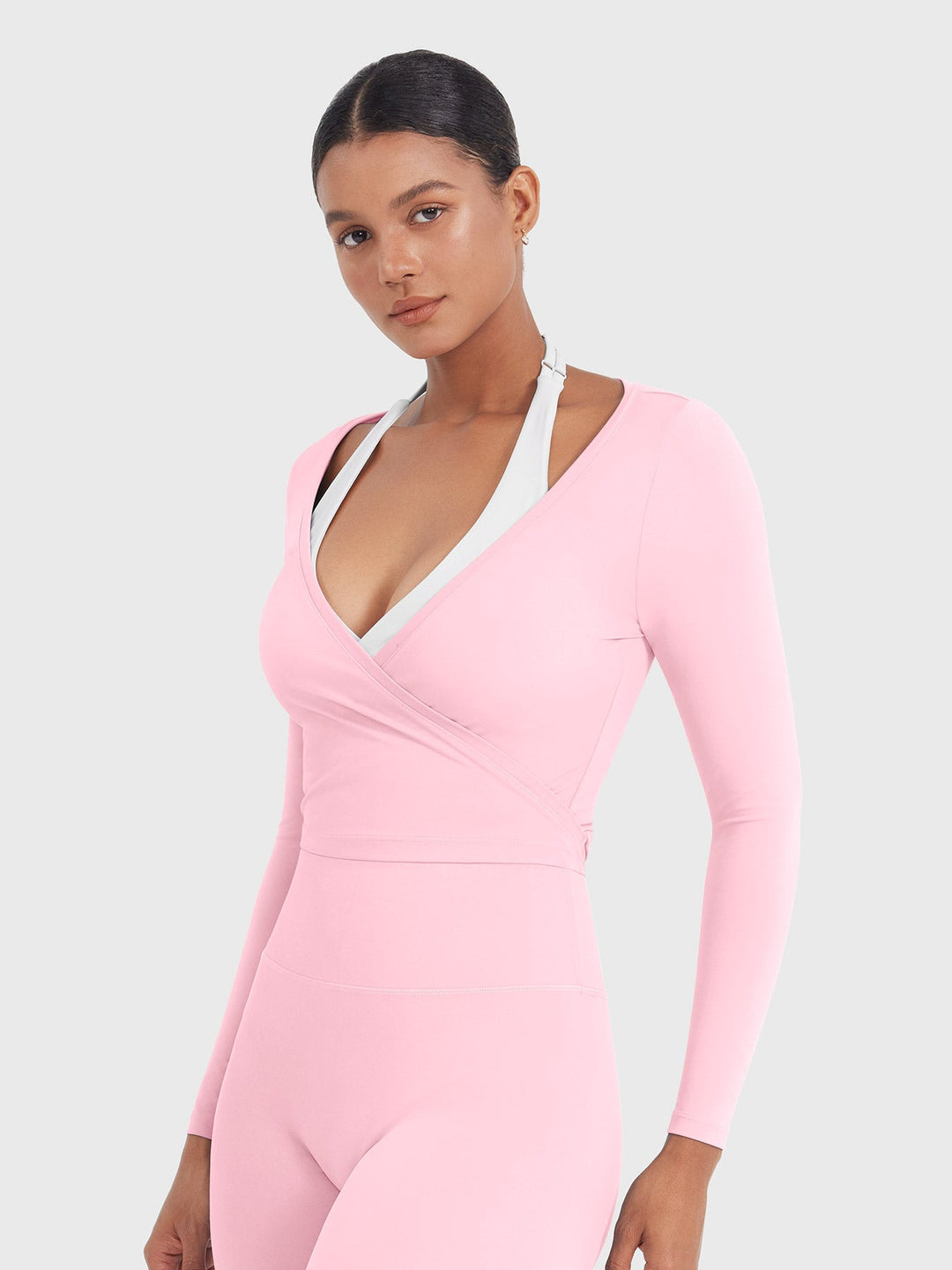 Vorti Michelie Long Sleeve Ballet Wrap Top