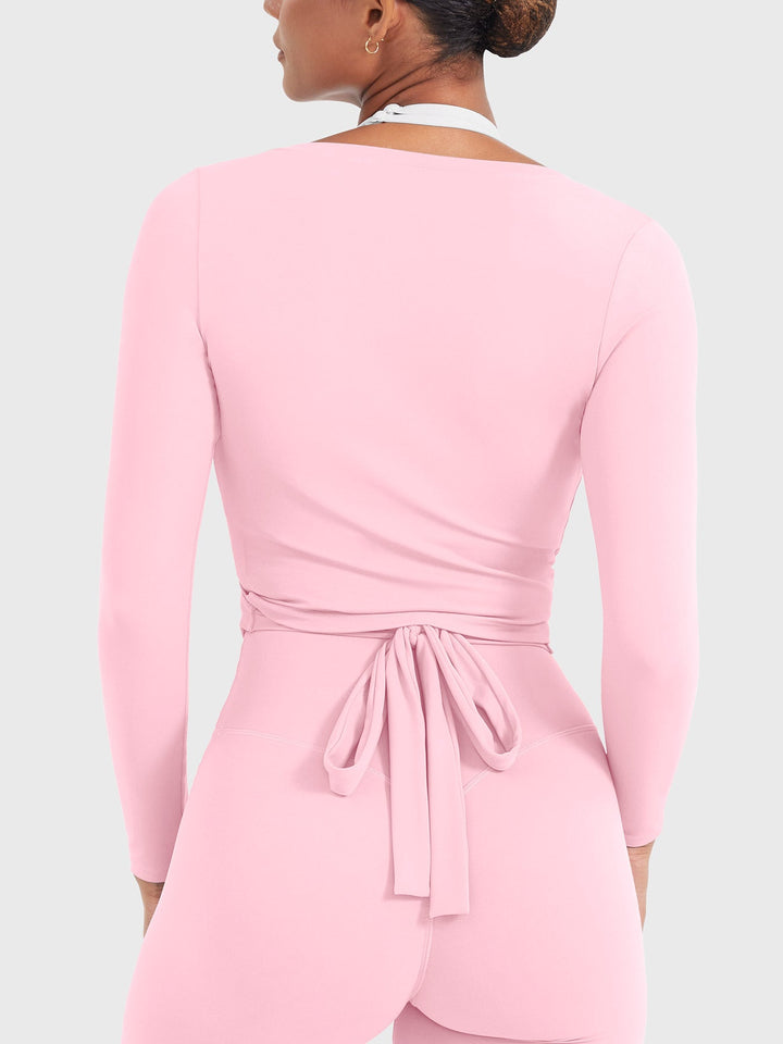Vorti Michelie Long Sleeve Ballet Wrap Top