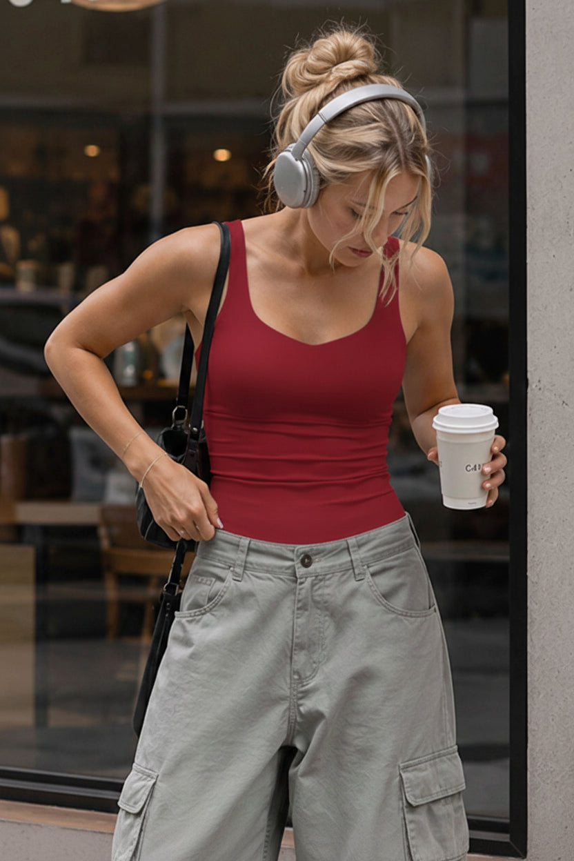 Vorti Mittyle Open Back Longline Tank