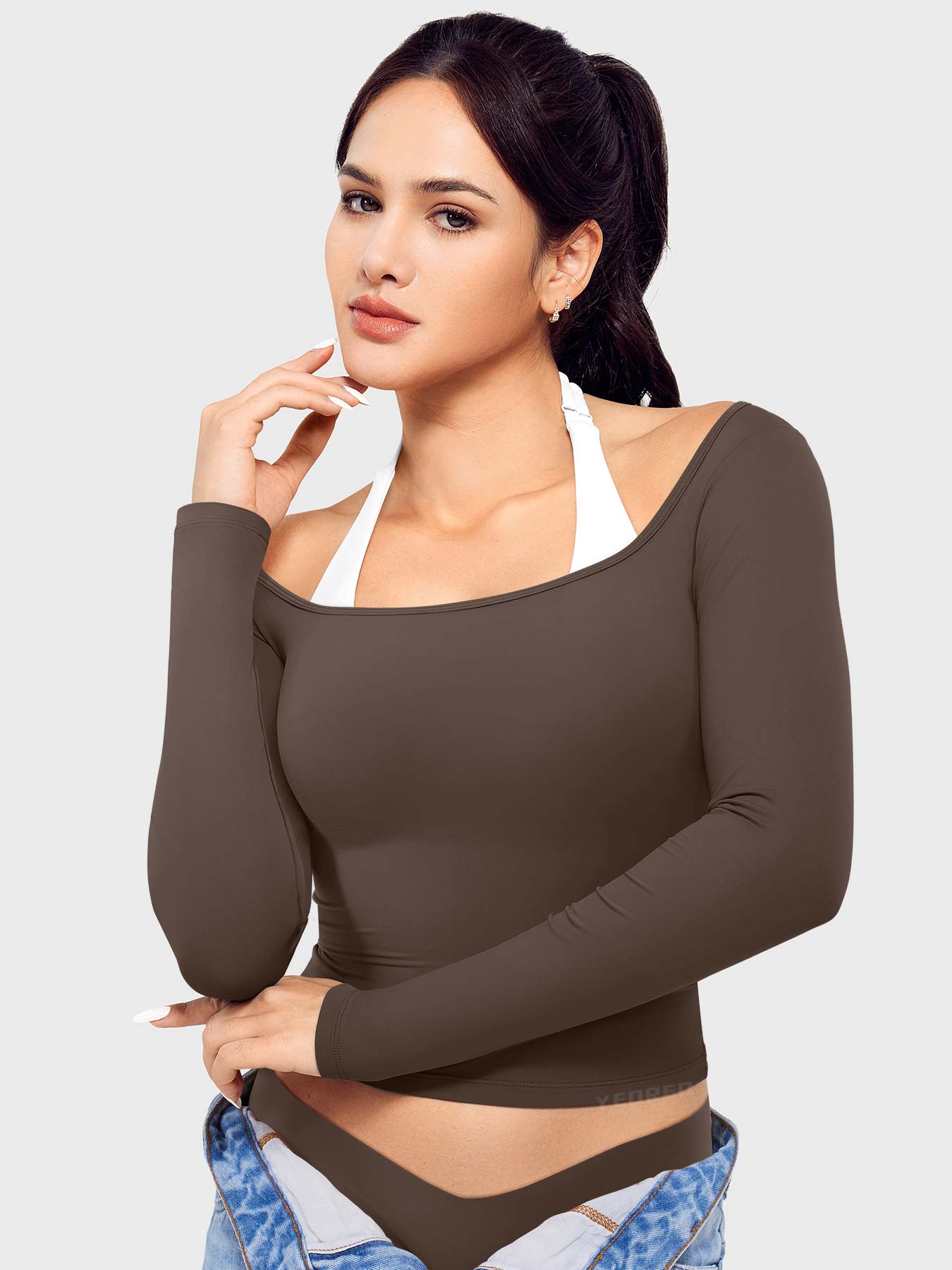 Vorti Arleney Square Neck Long Sleeve