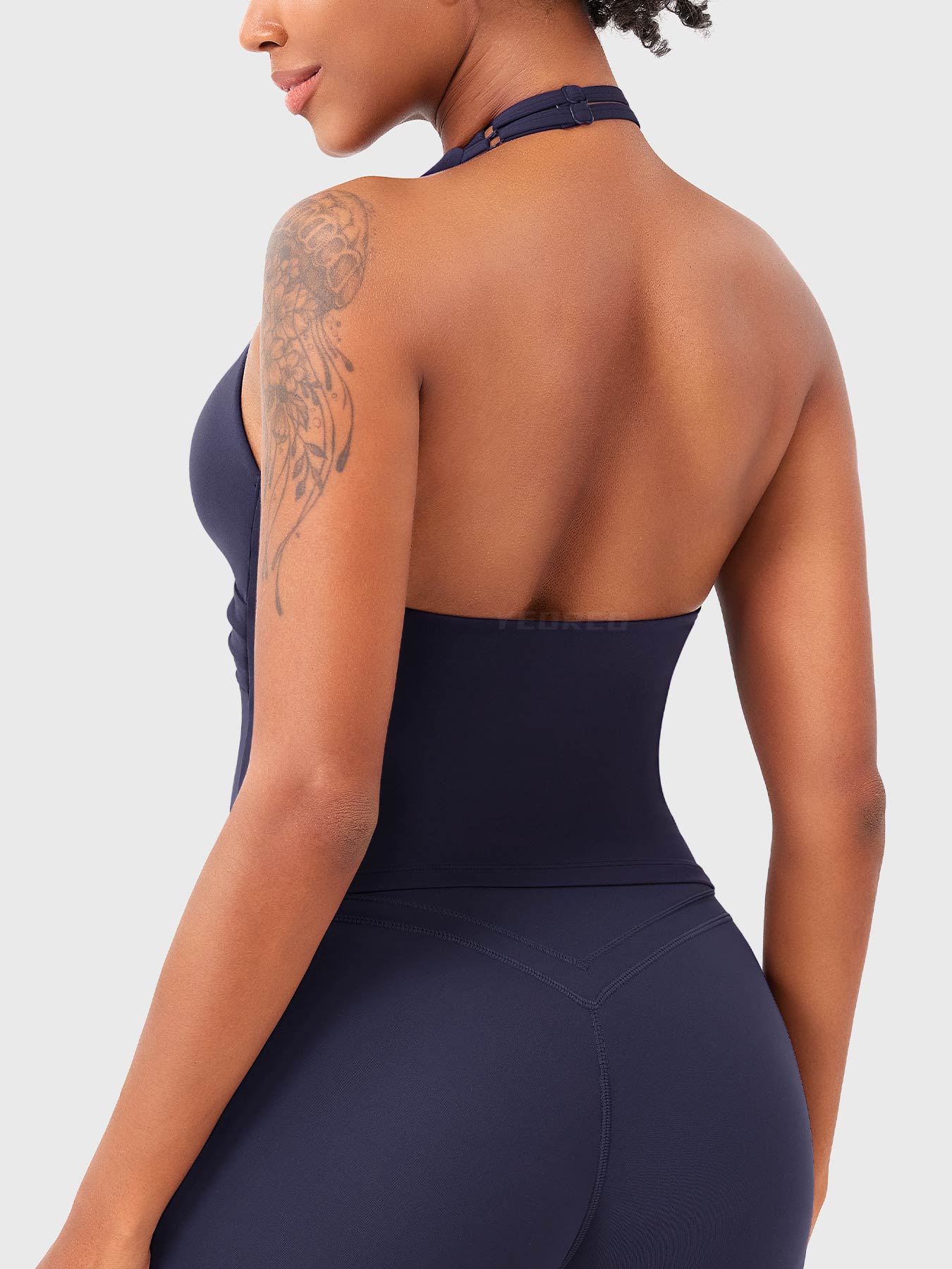 Vorti Elevine V Neck Halter Tank