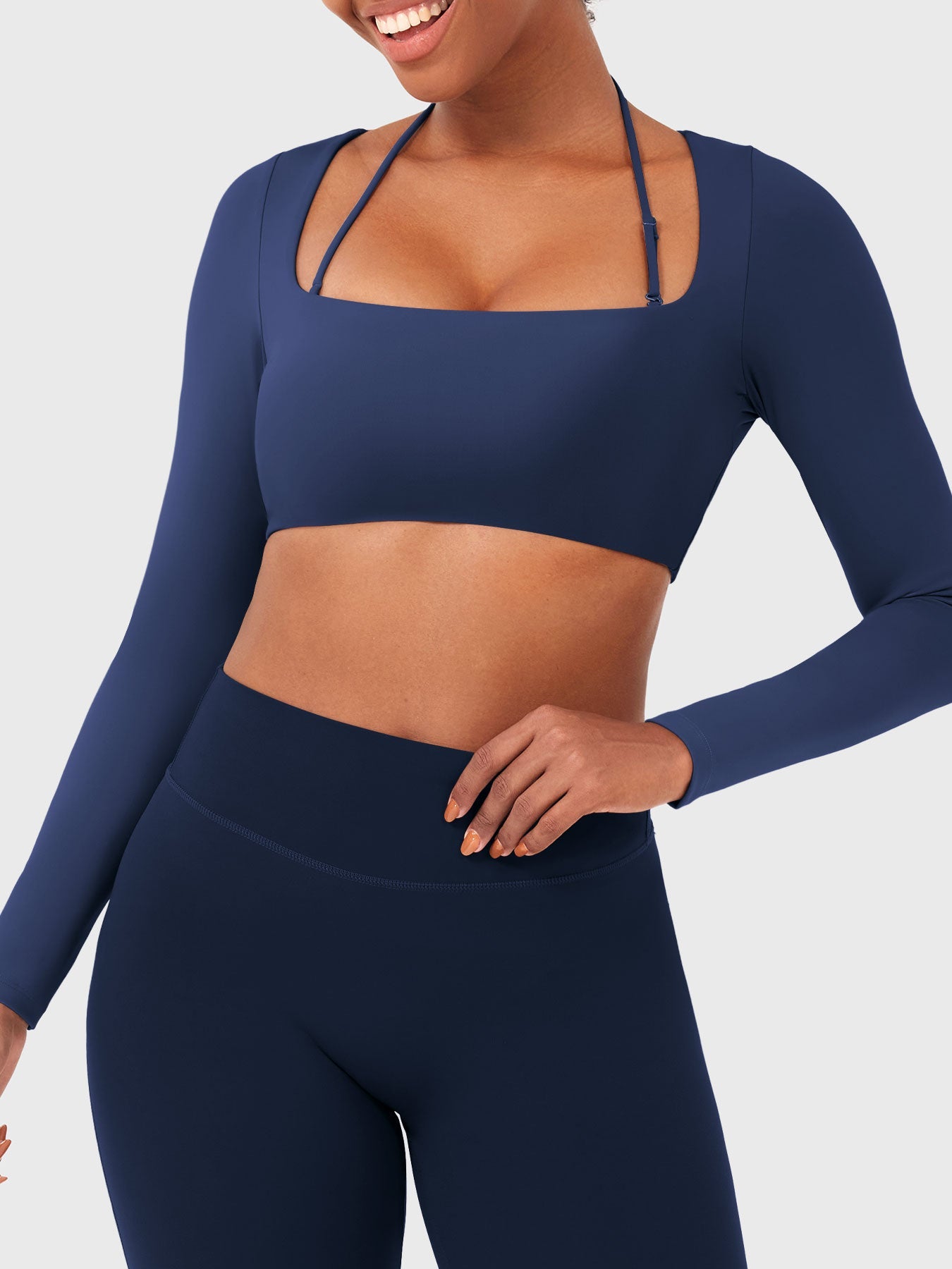 Vorti Violie Long Sleeve Crop Top