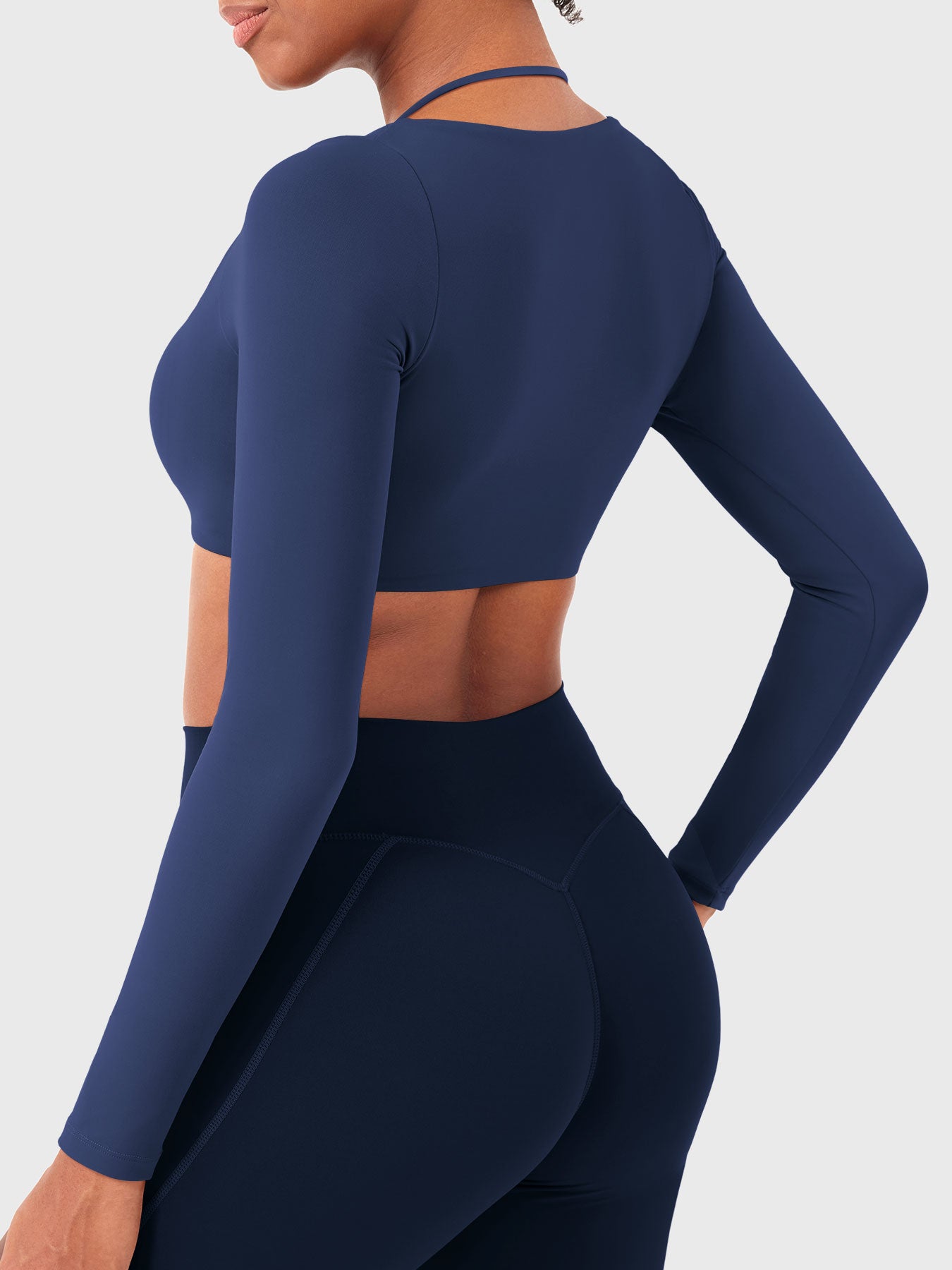 Vorti Violie Long Sleeve Crop Top