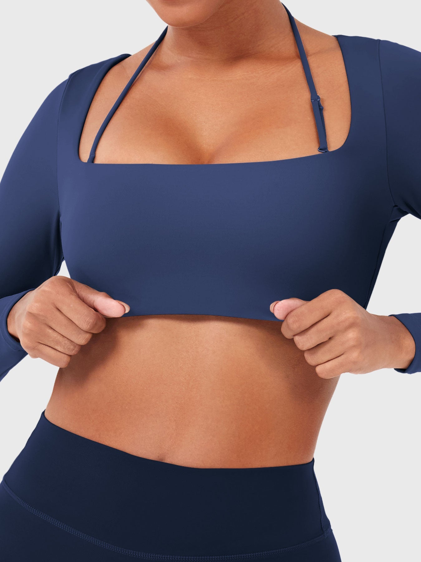 Vorti Violie Long Sleeve Crop Top