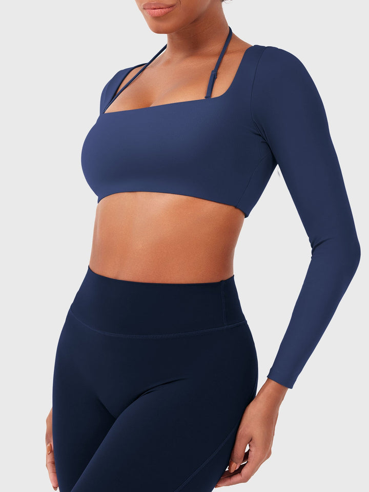 Vorti Violie Long Sleeve Crop Top