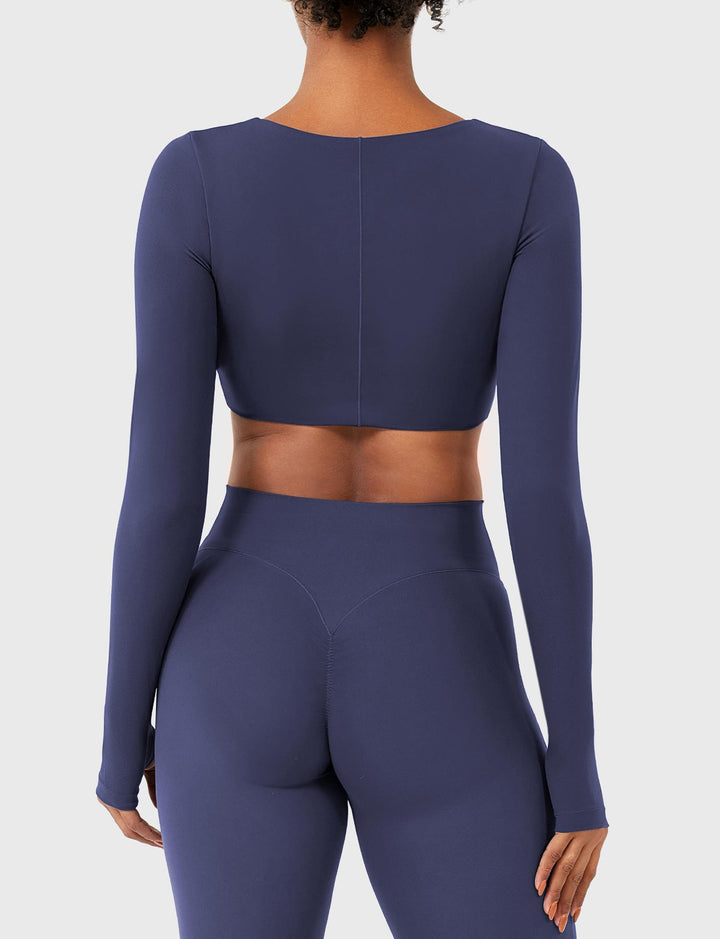 Vorti Agantha Ruched Long Sleeve Top