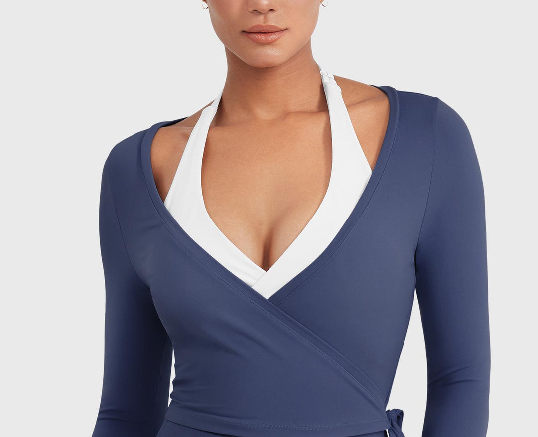 Vorti Michelie Long Sleeve Ballet Wrap Top