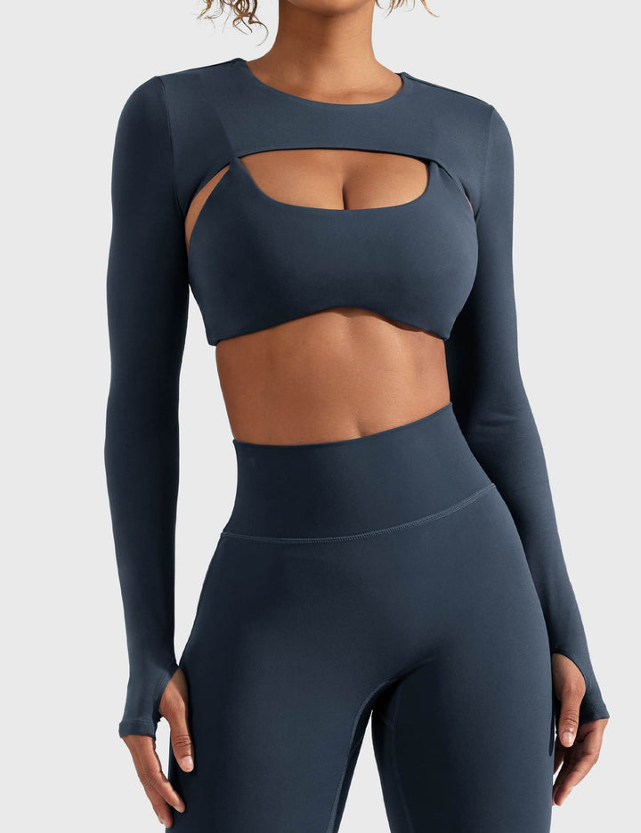 Vorti Crissy Long Sleeve Bolero Shrug