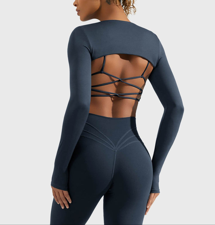 Vorti Crissy Long Sleeve Bolero Shrug