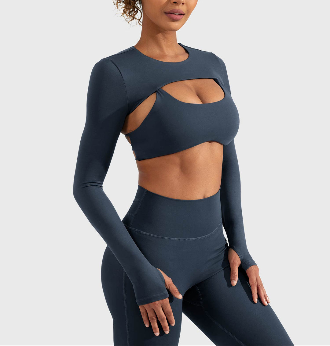 Vorti Crissy Long Sleeve Bolero Shrug