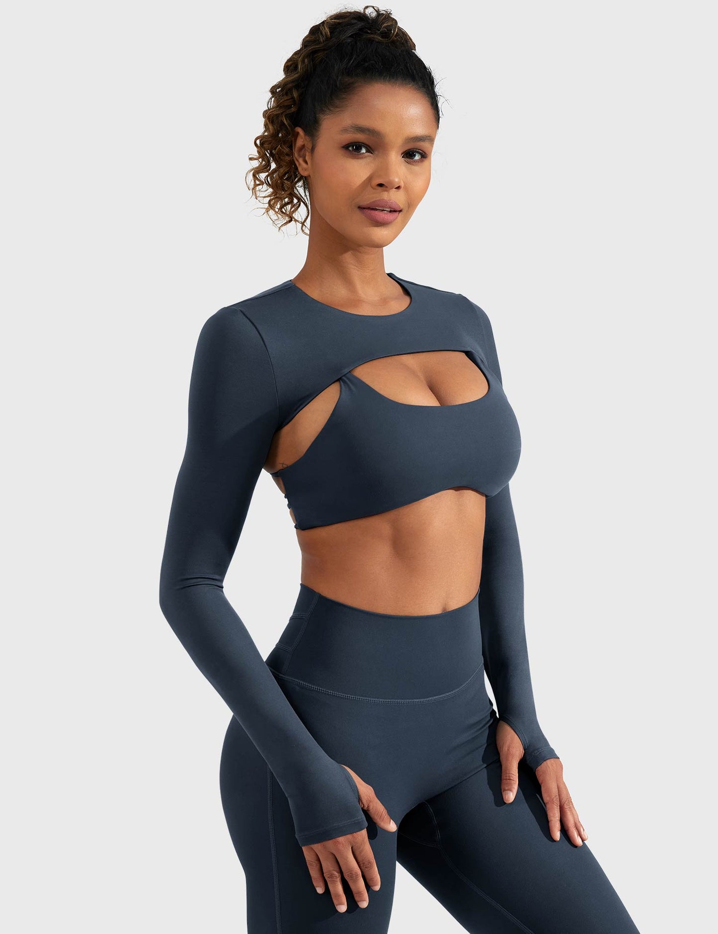 Vorti Crissy Long Sleeve Bolero Shrug