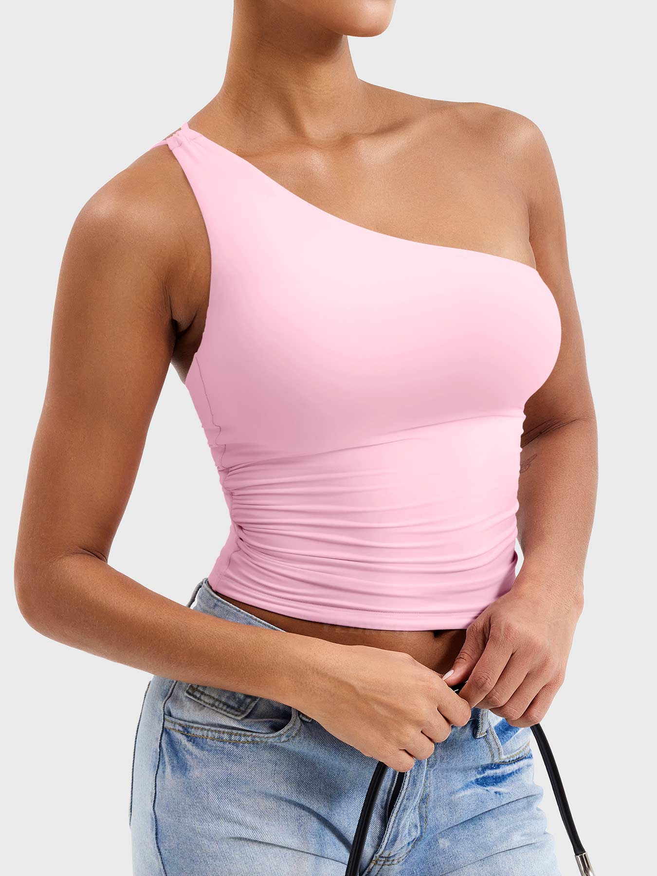 Vorti Fanciy One Shoulder Tank Top