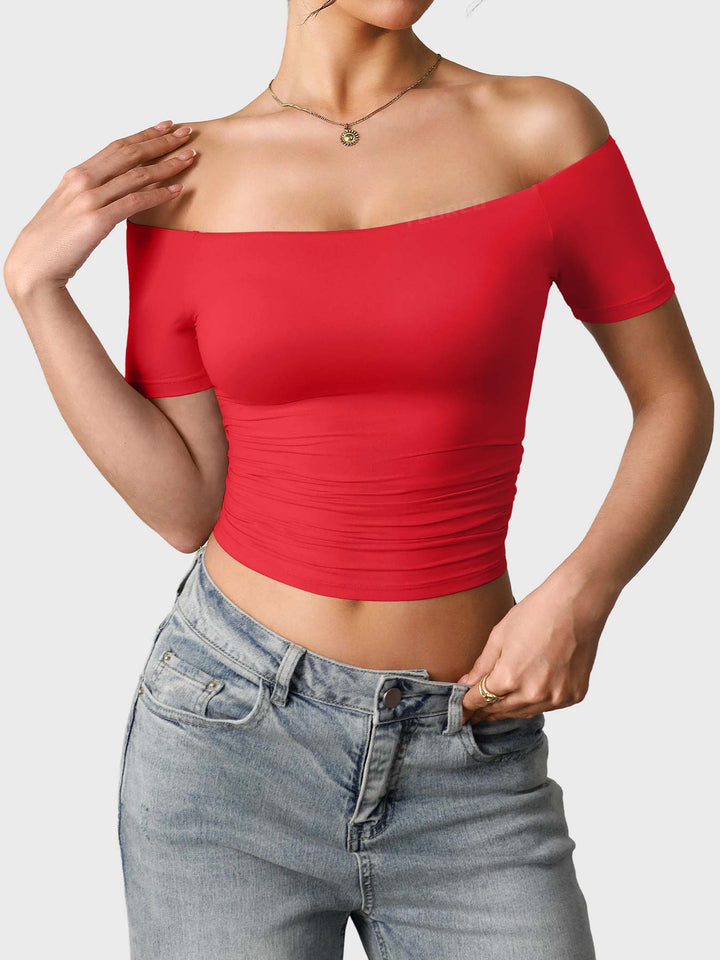 Vorti Luzlie Off Shoulder Short Sleeves