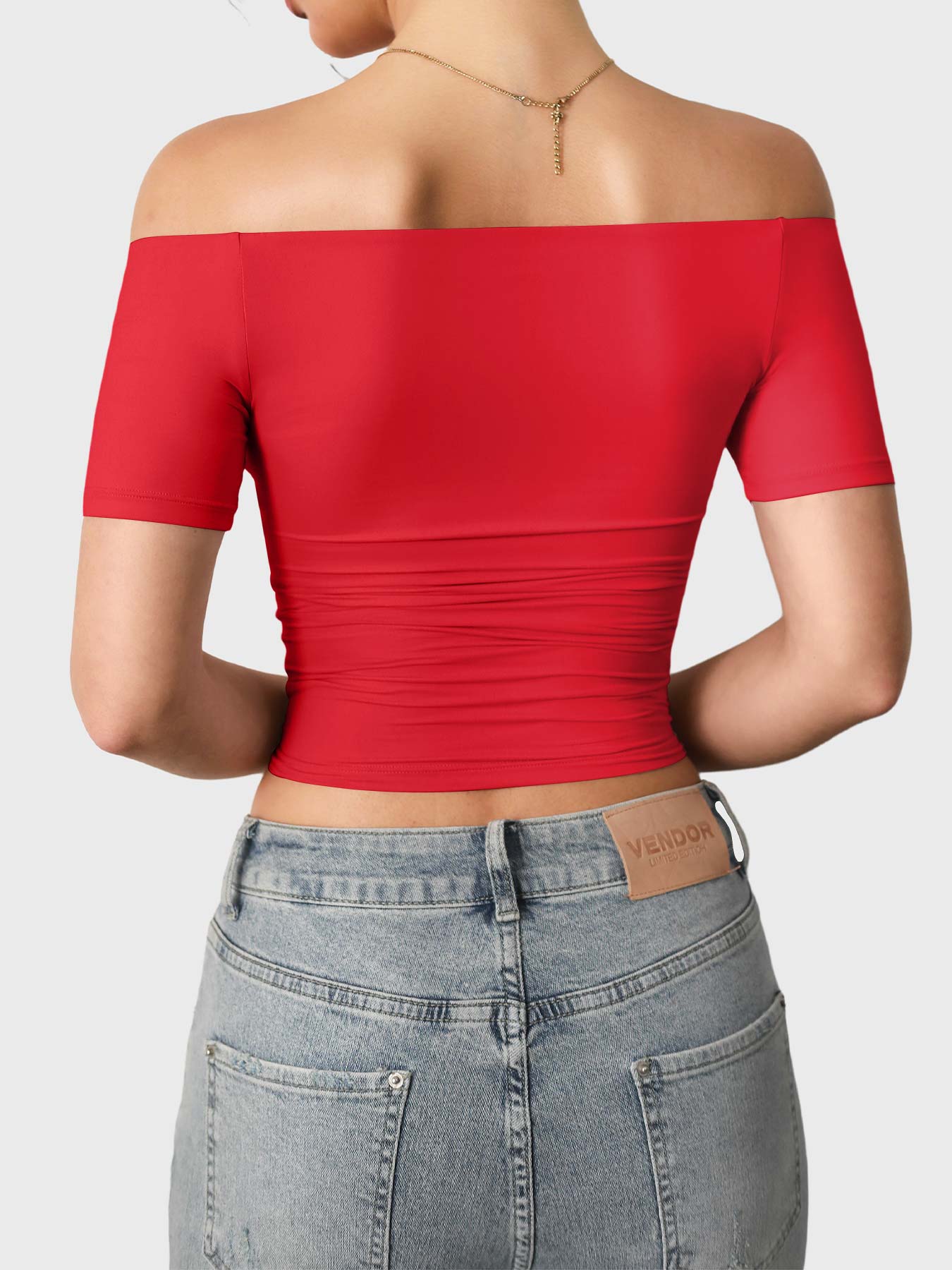 Vorti Luzlie Off Shoulder Short Sleeves