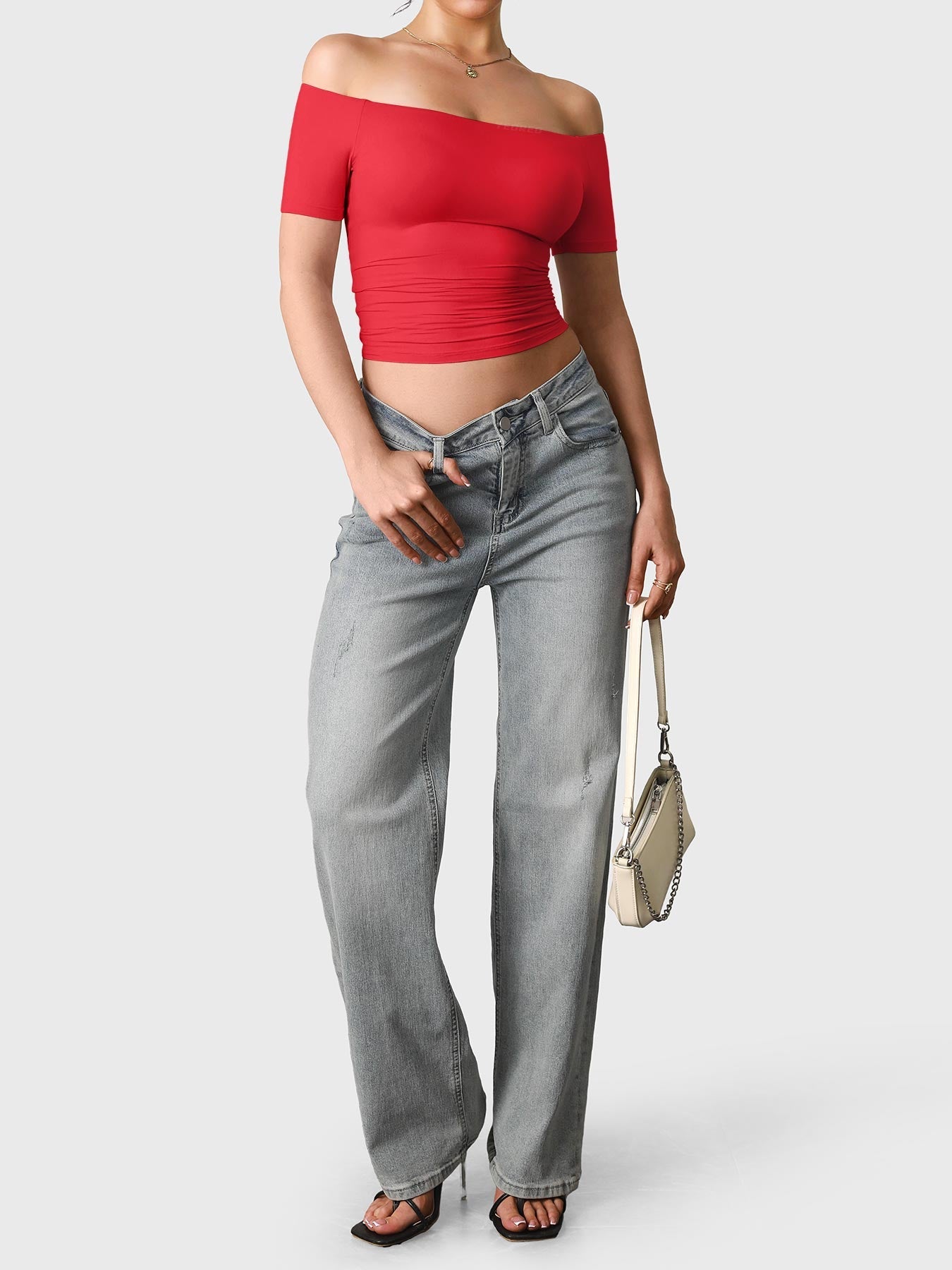 Vorti Luzlie Off Shoulder Short Sleeves