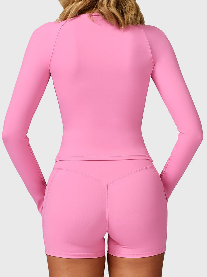 Vorti Lesley Sculpted Long Sleeves Top