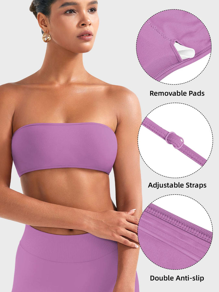 Vorti Alvna SoftHue Bandeau Sports Bra