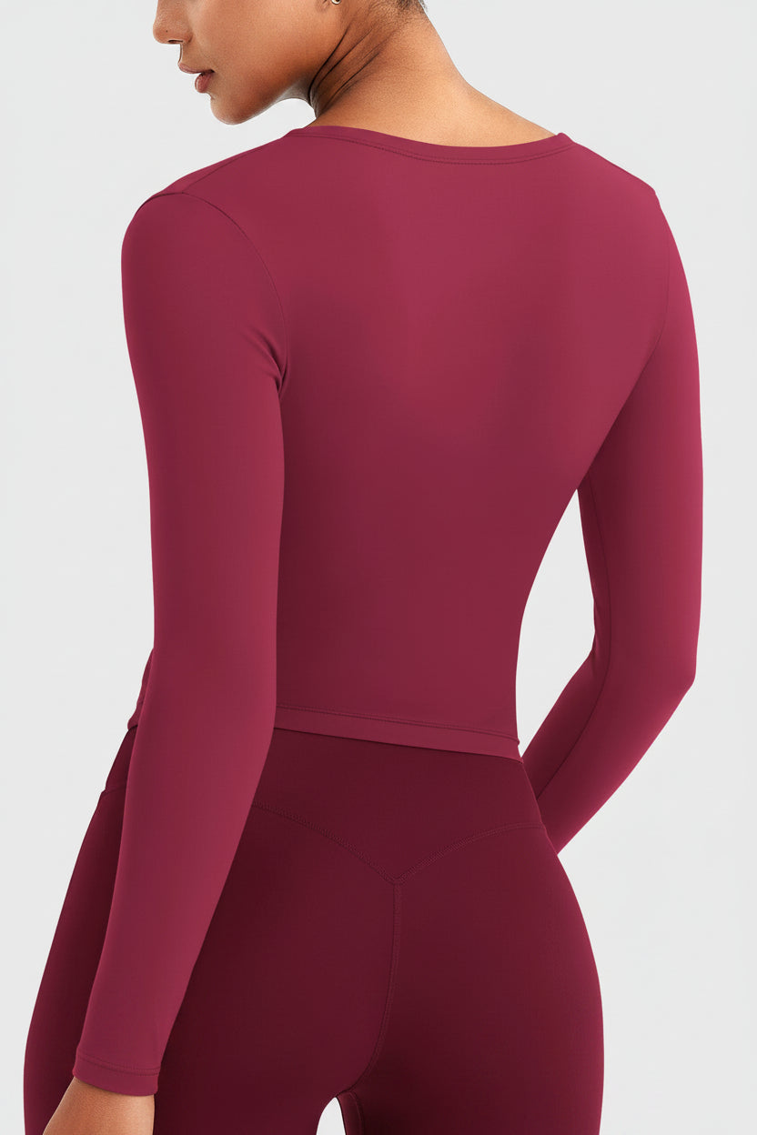 Vorti Minniy V Neck Long Sleeve Top