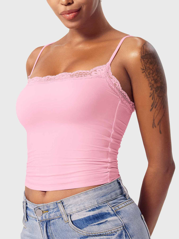 Vorti Annabely Square Neck Lace Tank