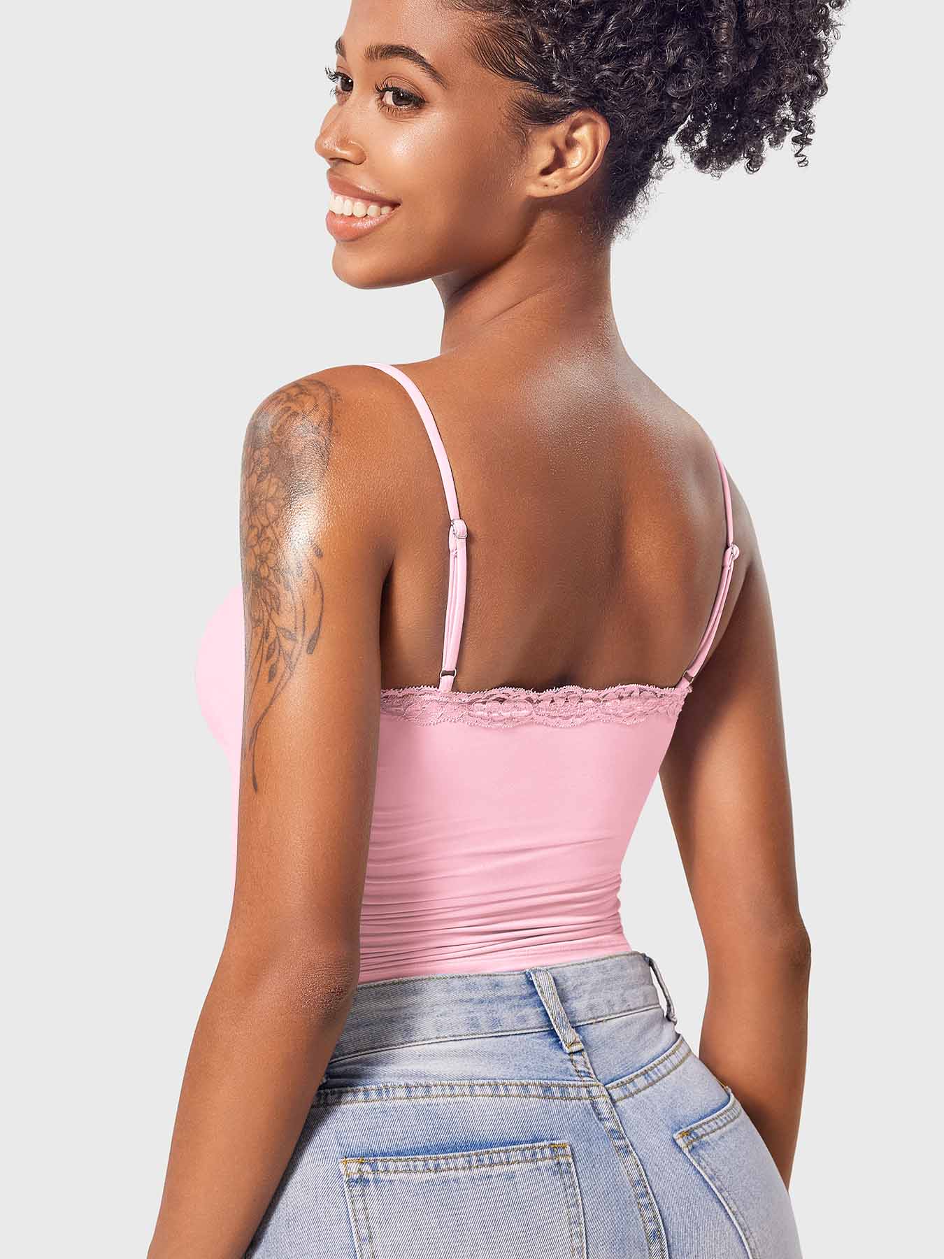 Vorti Annabely Square Neck Lace Tank