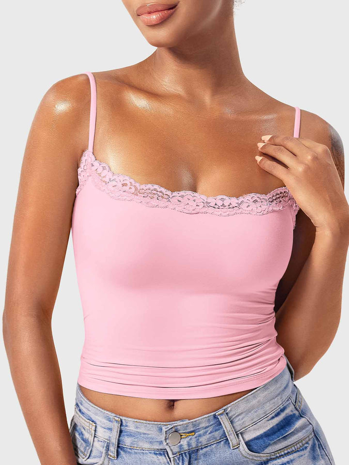 Vorti Annabely Square Neck Lace Tank