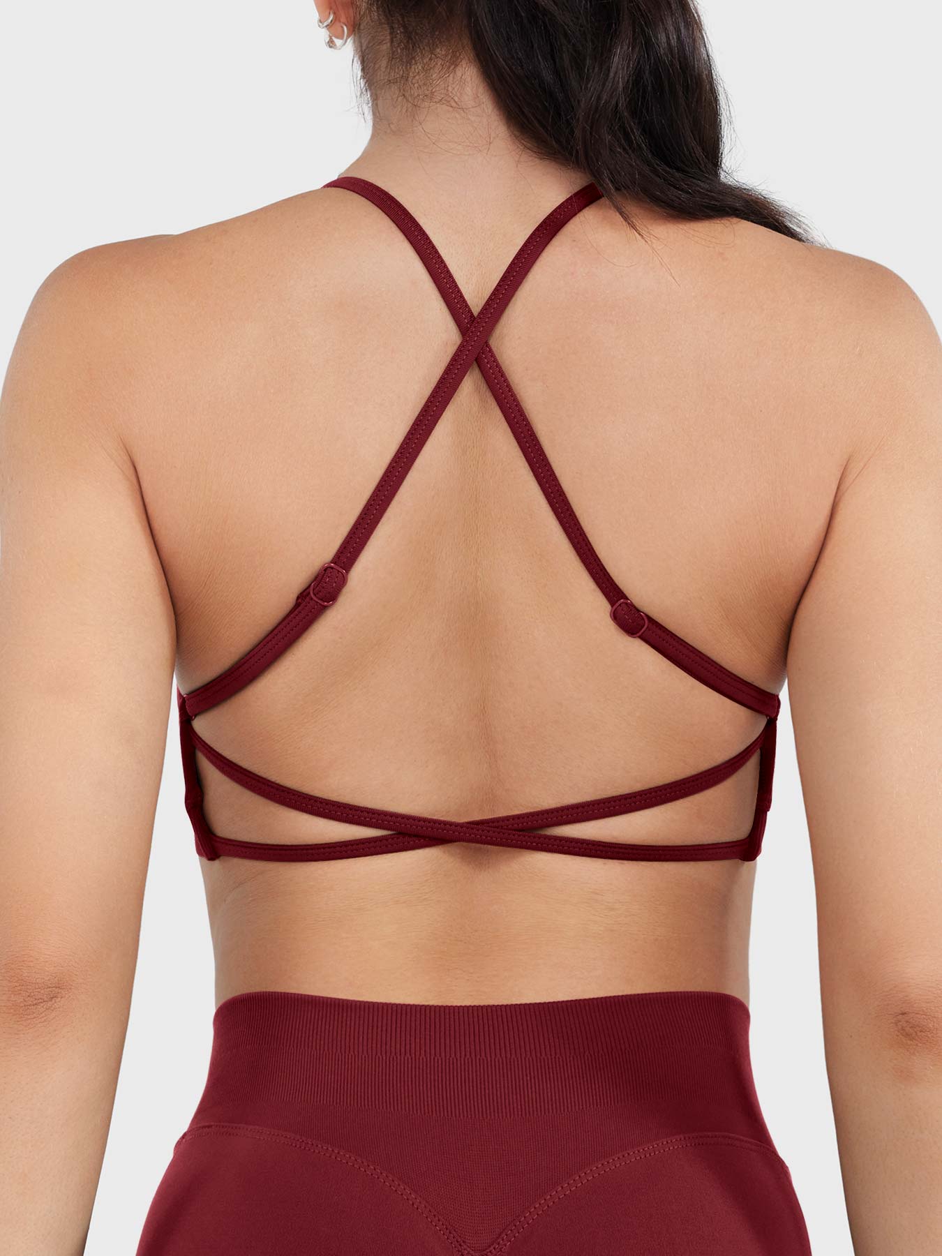 Vorti Acuffny High Neck Backless Sports Bra