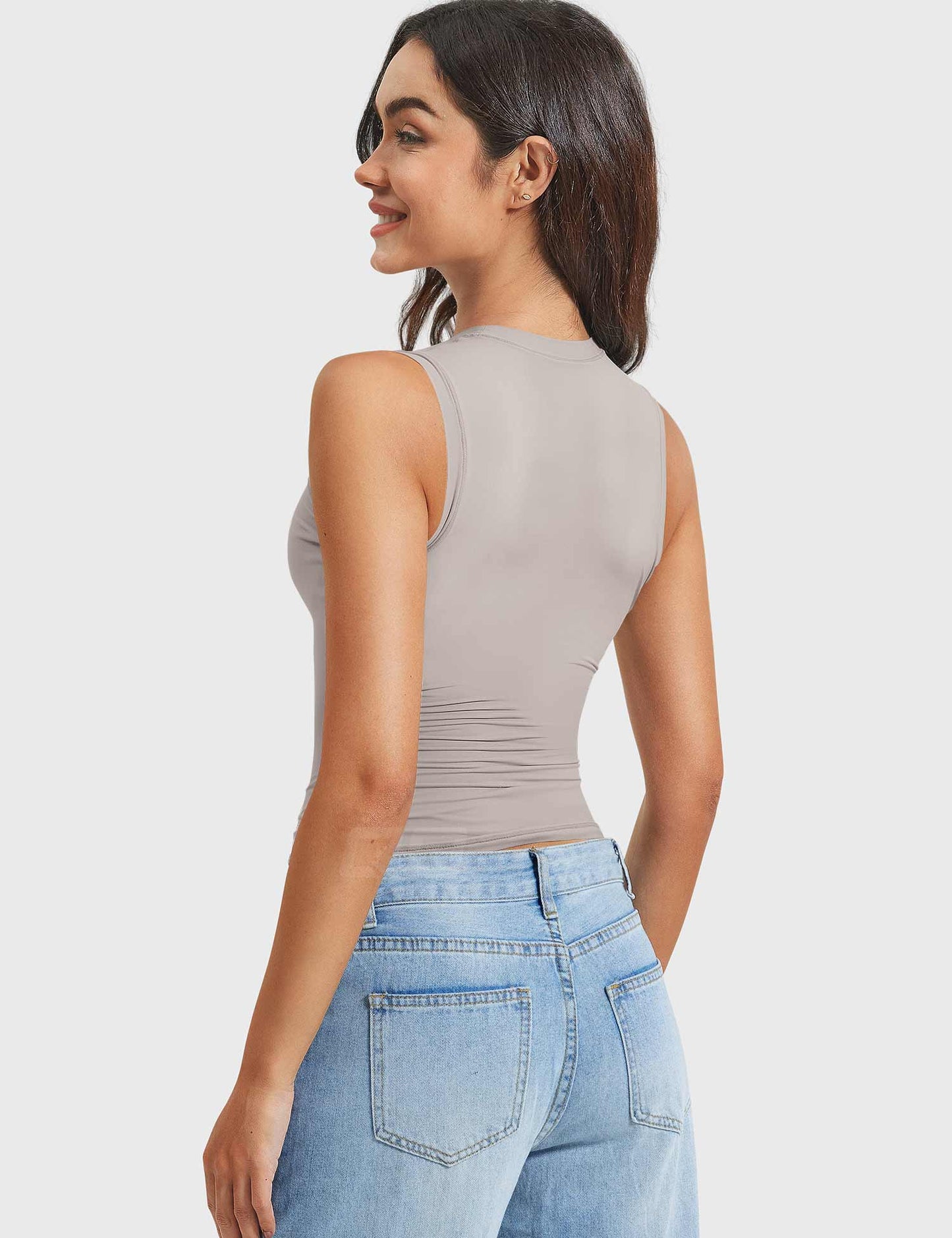 Vorti Sweeney Mock Neck Tank