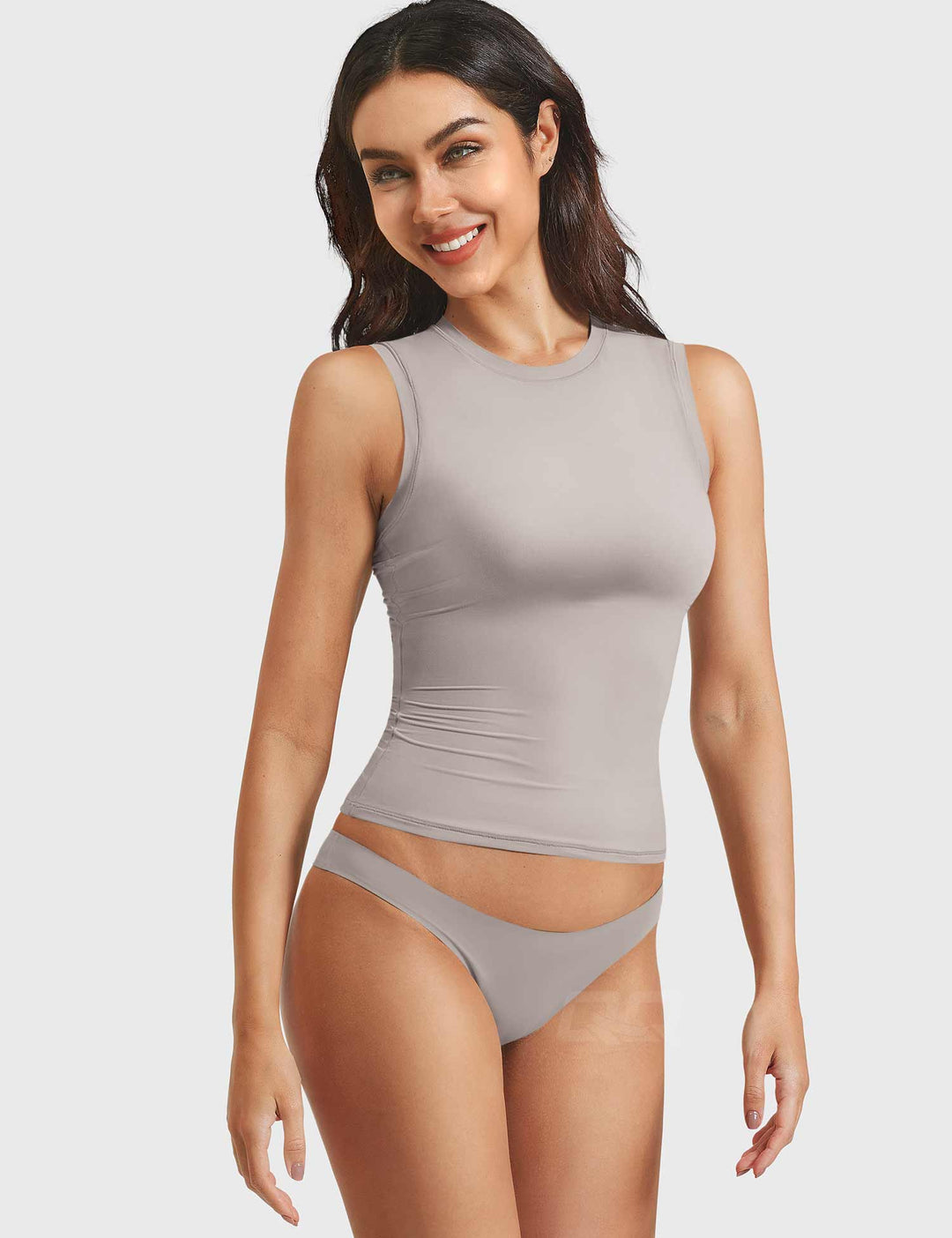 Vorti Sweeney Mock Neck Tank