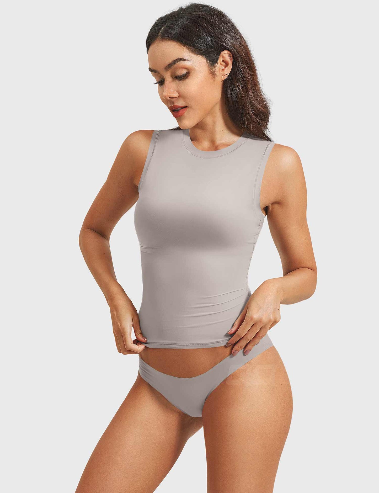 Vorti Sweeney Mock Neck Tank