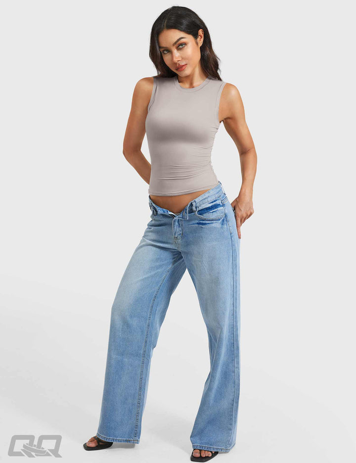 Vorti Sweeney Mock Neck Tank