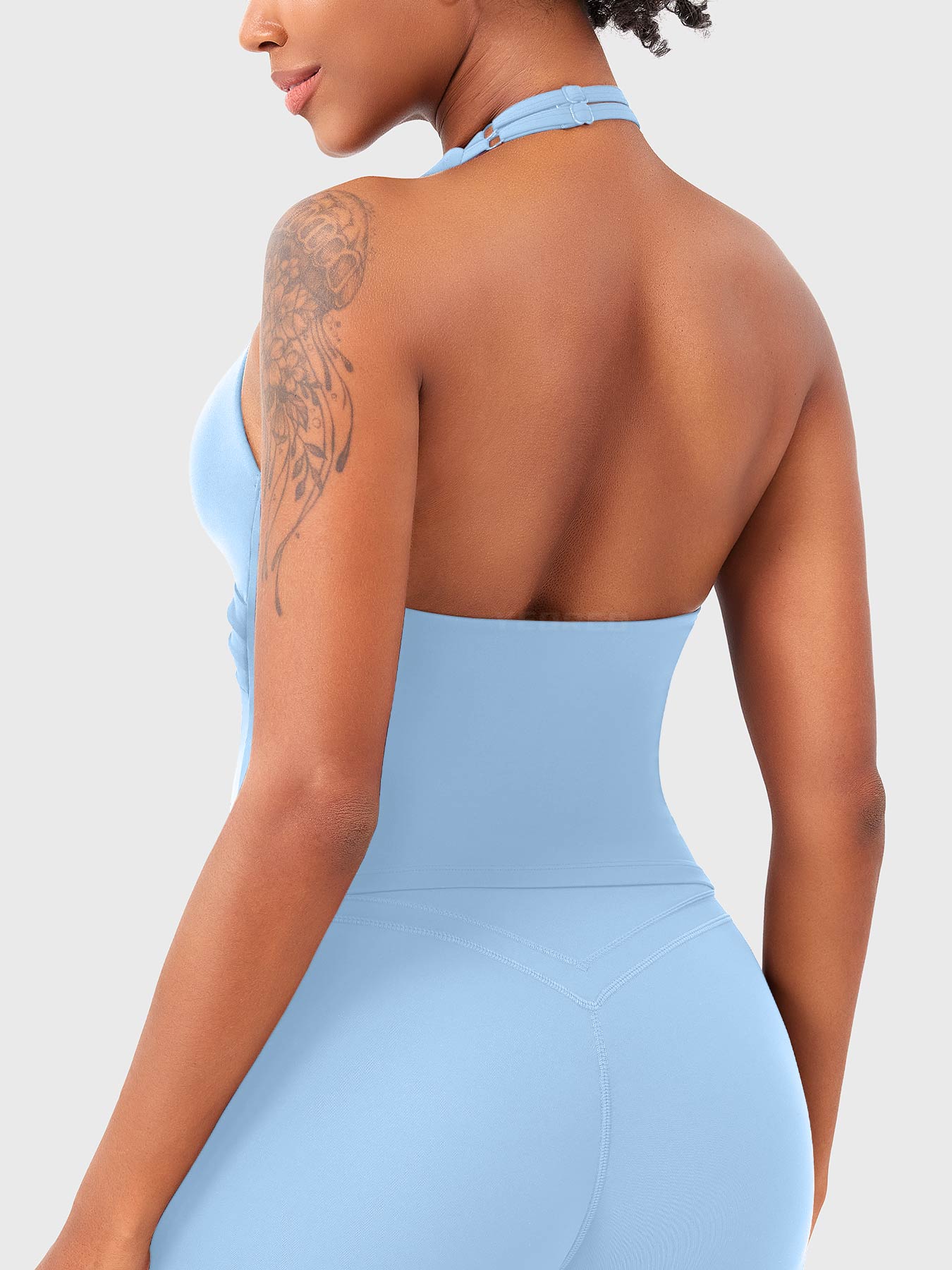 Vorti Elevine V Neck Halter Tank